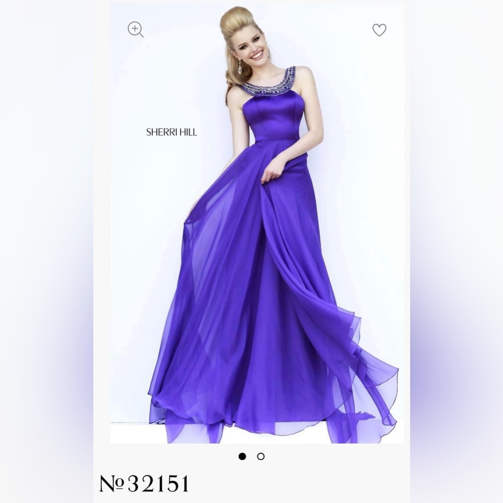 HOST PICK! NEW Sherri Hill Purple Gown Style # 32151 NWOT Size 00